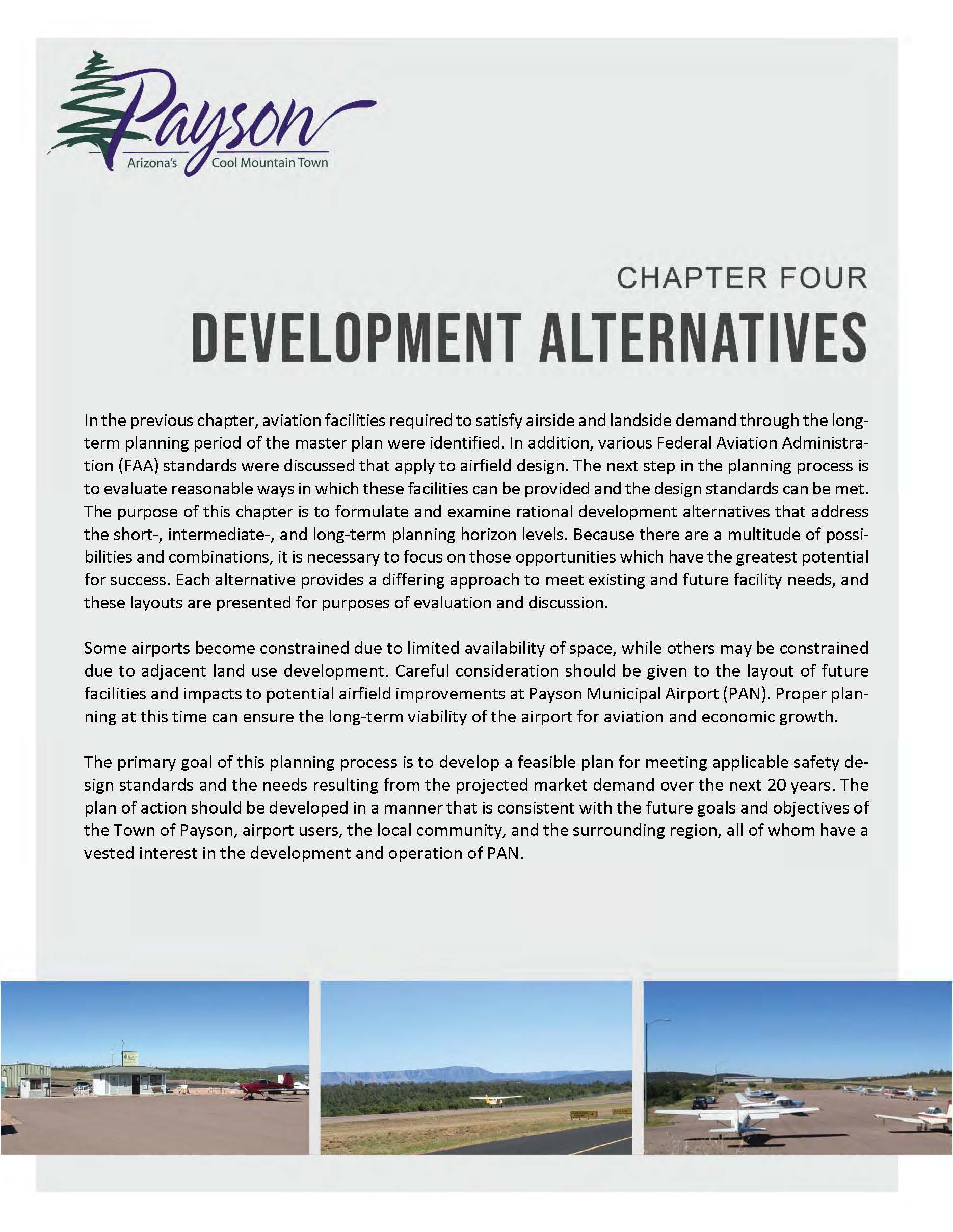 Master Plan Documents Payson Airport Master Plan Update